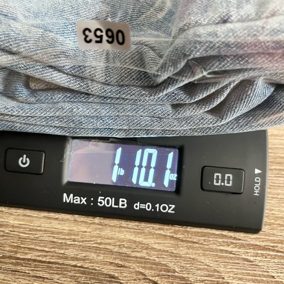 Womens DESU Light Wash Ripped Distressed Wide Leg High Rise Denim Jeans Size S - Picture 8 of 8